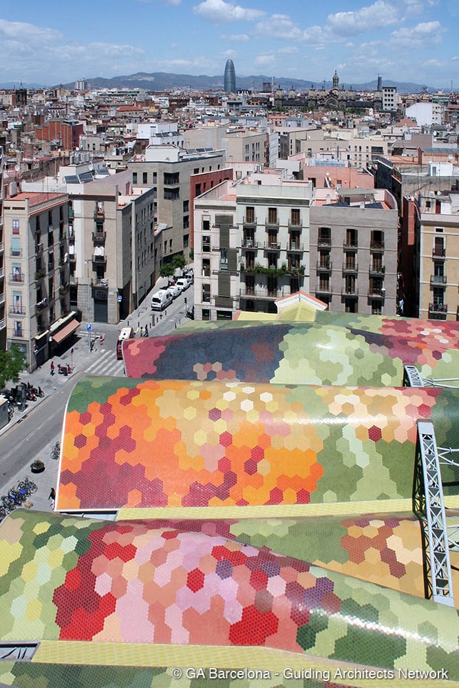 Barcelona Panoramaansicht